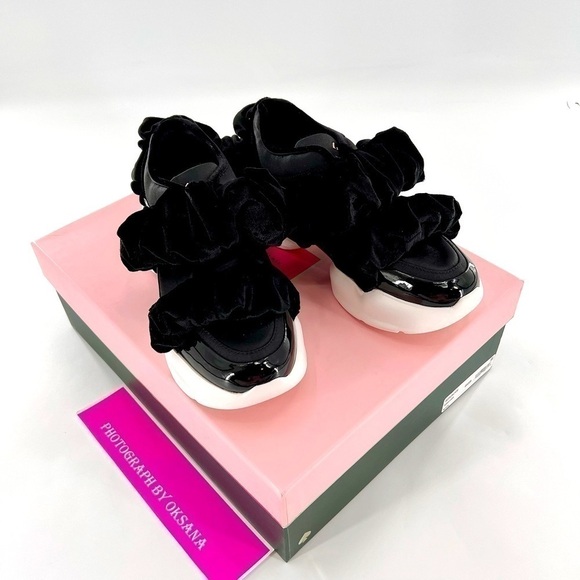 Kate Spade New York Womens Scrunchie Sneakers Black Size 5.5 M - Picture 4 of 10